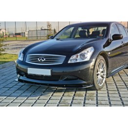 Накладка сплиттер на передний бампер на Infiniti G37 Sedan