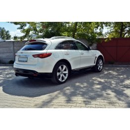 Накладки сплиттеры на пороги на Infiniti QX70