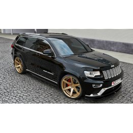 Накладка сплиттер на передний бампер на Jeep Grand Cherokee WK2