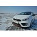 Накладка сплиттер на передний бампер на Kia Ceed II GT