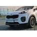 Накладка сплиттер на передний бампер на Kia Sportage IV GT-Line