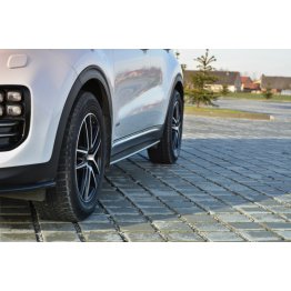 Накладки сплиттеры на пороги на Kia Sportage IV GT-Line