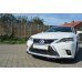 Накладка сплиттер на передний бампер на Lexus CT