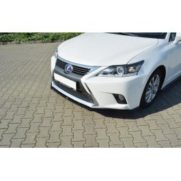 Накладка сплиттер на передний бампер на Lexus CT