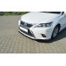 Накладка сплиттер на передний бампер на Lexus CT