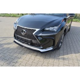 Накладка сплиттер на передний бампер на Lexus NX F-Sport