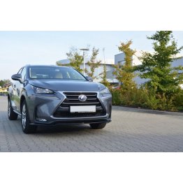 Накладка сплиттер на передний бампер на Lexus NX