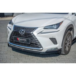 Накладка сплиттер на передний бампер на Lexus NX рестайл