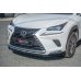 Накладка сплиттер на передний бампер на Lexus NX рестайл