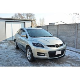 Накладка сплиттер на передний бампер на Mazda CX-7