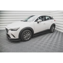 Накладки сплиттеры на пороги на Mazda CX-3