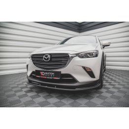 Накладка сплиттер на передний бампер на Mazda CX-3