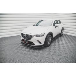 Накладка сплиттер на передний бампер на Mazda CX-3