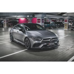 Накладки сплиттеры на пороги на Mercedes-AMG CLA C118 35 Aero