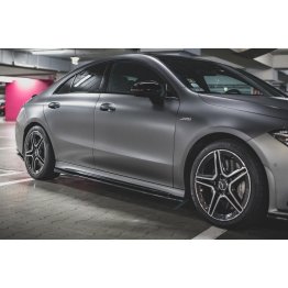 Накладки сплиттеры на пороги на Mercedes-AMG CLA C118 35 Aero