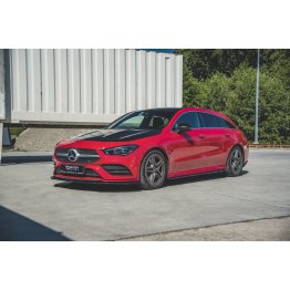 Накладки сплиттеры на пороги на Mercedes CLA C118 / X118 AMG-Line