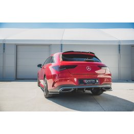 Накладка сплиттер на спойлер багажника на Mercedes CLA X118 AMG-Line