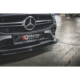 Накладка сплиттер на передний бампер на Mercedes-AMG CLA C118 35 Aero