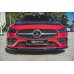 Накладка сплиттер на передний бампер на Mercedes CLA C118 / X118 AMG-Line