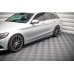 Накладки сплиттеры на пороги на Mercedes C W205