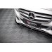 Накладка сплиттер на передний бампер на Mercedes C W205