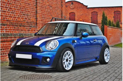 Накладки сплиттеры на пороги на MINI Cooper R56 JCW