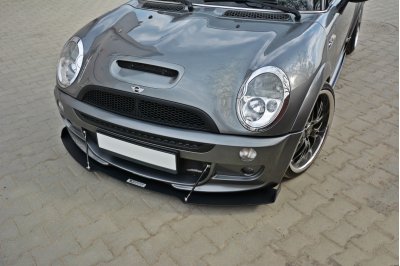 Накладка сплиттер на передний бампер на MINI Cooper S JCW R53