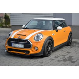 Накладка сплиттер на передний бампер на Mini Cooper S F56