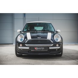 Накладка сплиттер на передний бампер на Mini Cooper / One R50