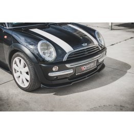 Накладка сплиттер на передний бампер на Mini Cooper / One R50