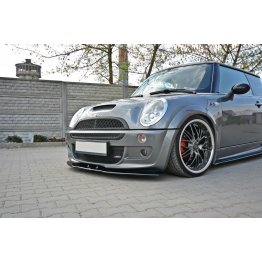 Накладка сплиттер на передний бампер на Mini Cooper S JSW R53