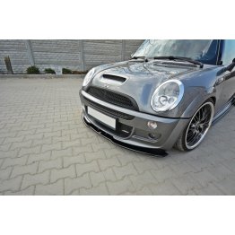 Накладка сплиттер на передний бампер на Mini Cooper S JSW R53