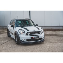 Накладка сплиттер на передний бампер на Mini Countryman JCW