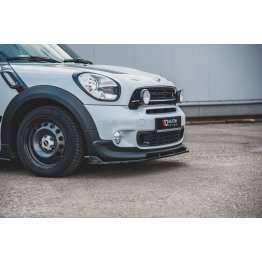 Накладка сплиттер на передний бампер на Mini Countryman JCW