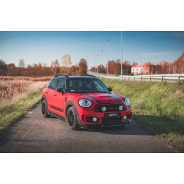 Накладка сплиттер на передний бампер на Mini Countryman II F60 JCW