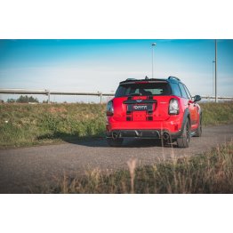 Накладки сплиттеры боковые на задний бампер на Mini Countryman II F60 JCW