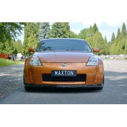 Накладка сплиттер на передний бампер на Nissan 350Z