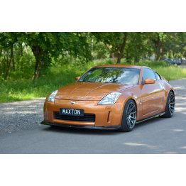 Накладка сплиттер на передний бампер на Nissan 350Z