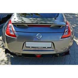 Накладка сплиттер центральная на задний бампер на Nissan 370Z