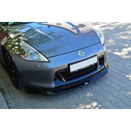 Накладка сплиттер на передний бампер на Nissan 370Z