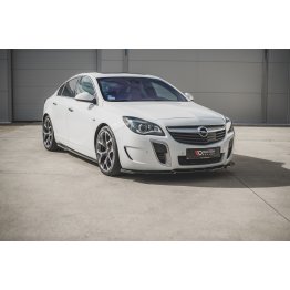 Накладка сплиттер на передний бампер Вар2 на Opel Insignia A OPC рестайл