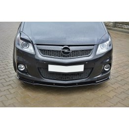 Накладка сплиттер на передний бампер на Opel Zafira B OPC / VXR