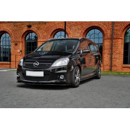 Накладка сплиттер на передний бампер на Opel Zafira B OPC / VXR