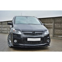 Накладка сплиттер на передний бампер на Opel Zafira B OPC / VXR