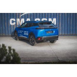 Накладка сплиттер на задний бампер на Peugeot 2008 II