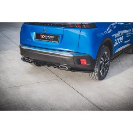 Накладка сплиттер на задний бампер на Peugeot 2008 II