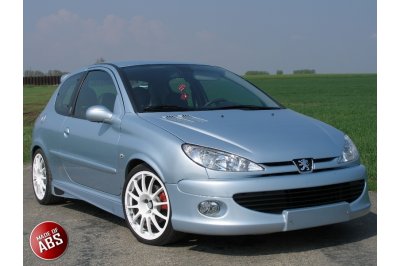 Накладки на пороги AF на Peugeot 206