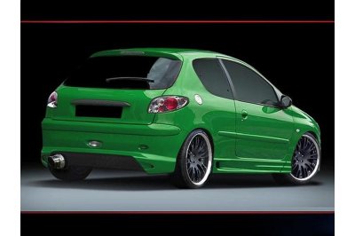 Накладки на пороги GTN на Peugeot 206