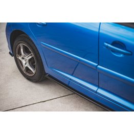 Накладки сплиттеры на пороги на Peugeot 207 Sport