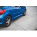 Накладки сплиттеры на пороги на Peugeot 207 Sport